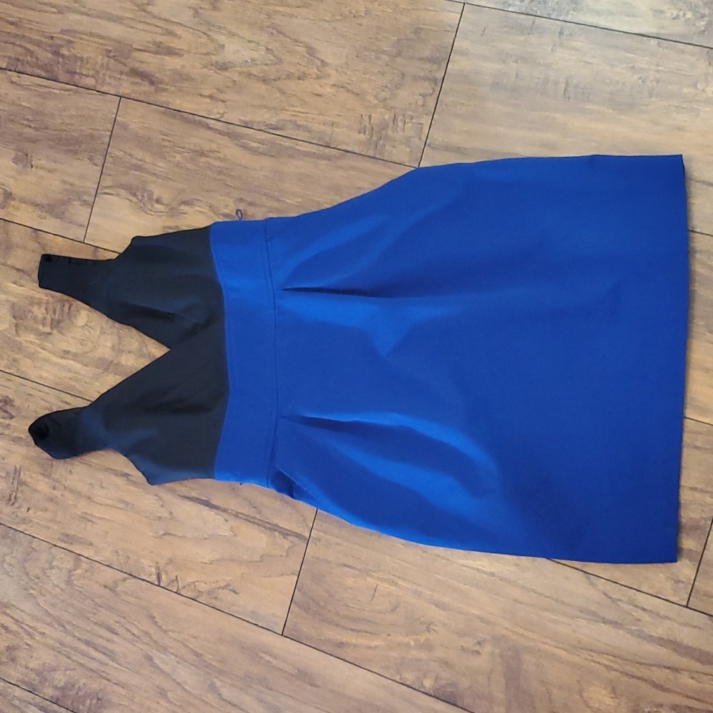 Express Black Blue Colorblock Sheath Dress Size 2